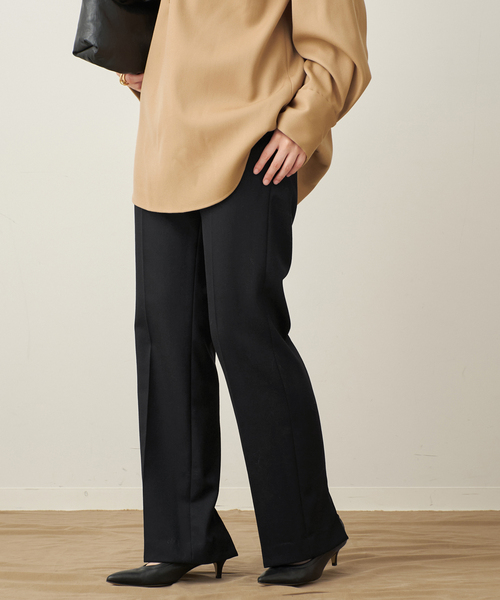 plage(プラージュ)の「Straight Slit パンツ(スラックス・レディース・チャコールグレー/ブラック・34/36/38/40)」の20枚目の写真