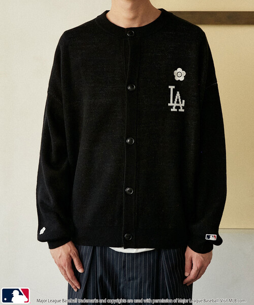 マリークワント ナイトメアービフォアクリスマス カーディガン 黒 セール】MLB × MARY QUANT/エムエルビー × マリークワント MLB×MARY