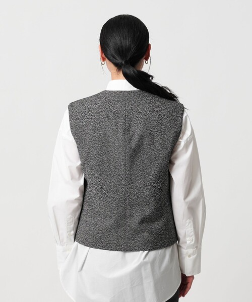 BEAUTY&YOUTH UNITED ARROWS（ビューティーアンドユースユナイテッドアローズ）の「ポリエステル ツイードライクベスト（ベスト・レディース・ブラック/ダークグレー・FREE）」の11枚目の写真