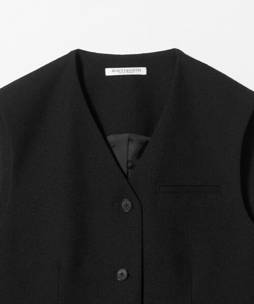 BEAUTY&YOUTH UNITED ARROWS（ビューティーアンドユースユナイテッドアローズ）の「ポリエステル ツイードライクベスト（ベスト・レディース・ブラック/ダークグレー・FREE）」の22枚目の写真