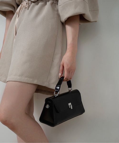 volume sleeve waist gather combinaison / ボリュームスリーブ