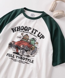 ラグランTシャツ」に該当するグリーン・カーキ/緑色系の