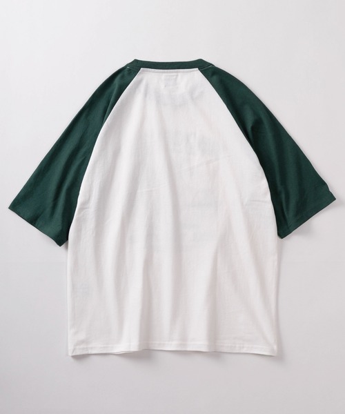 make a ray!(メイク ア レイ!)の「【84】ラグラン 6分袖 グラフィック プリントTシャツ(Tシャツ/カットソー・メンズ・ブラック/ネイビー/ブラック系その他/グリーン/ブルー系その他/ブラック系その他3/ブラック系その他2/レッド・L/M)」の12枚目の写真