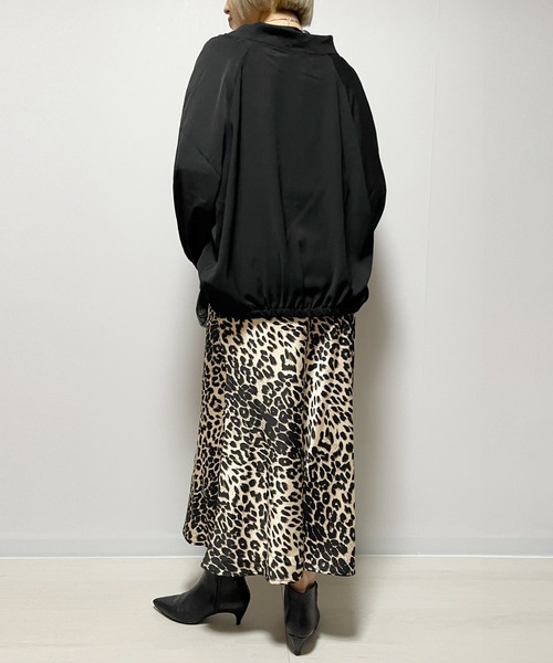 Fizz（フィズ）の「レオパード柄ロングスカート（スカート・レディース・アイボリー/ブラウン・M）」の4枚目の写真