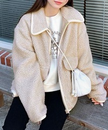 REMUR（レミュール）の「パイピングボアブルゾン（ブルゾン）」