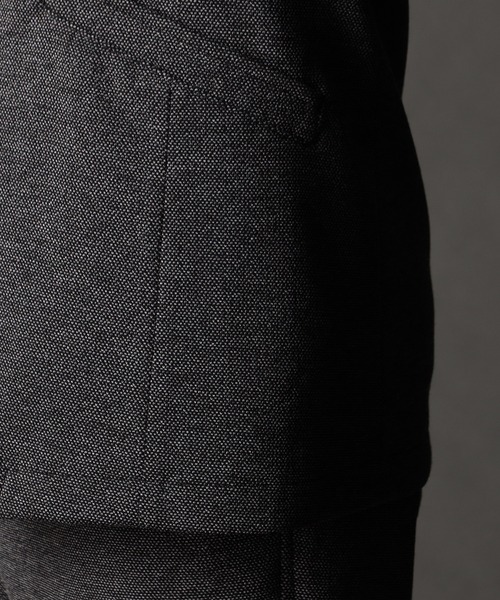 NICOLE CLUB FOR MEN（ニコルクラブフォーメン）の「アラカルトジャカードジャージジャケット（テーラードジャケット・メンズ・チャコールグレー/グレー/ストライプ/ブラック・LARGE/X-LARGE/MEDIUM）」の17枚目の写真