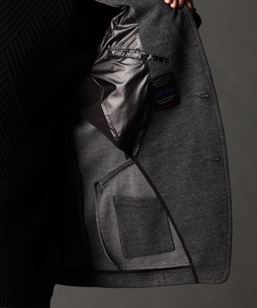 NICOLE CLUB FOR MEN（ニコルクラブフォーメン）の「アラカルトジャカードジャージジャケット（テーラードジャケット・メンズ・チャコールグレー/グレー/ストライプ/ブラック・LARGE/X-LARGE/MEDIUM）」の20枚目の写真