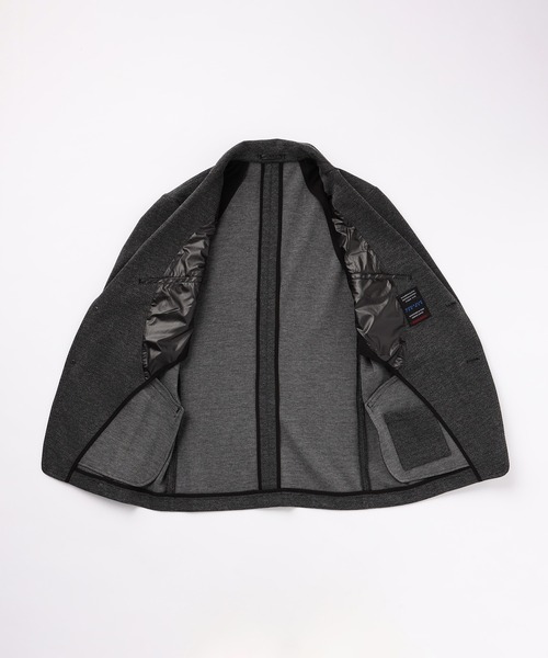 NICOLE CLUB FOR MEN（ニコルクラブフォーメン）の「アラカルトジャカードジャージジャケット（テーラードジャケット・メンズ・チャコールグレー/グレー/ストライプ/ブラック・LARGE/X-LARGE/MEDIUM）」の21枚目の写真