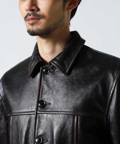COWHIDE CARCOAT VINTAGE FINISH / カウハイド カーコート