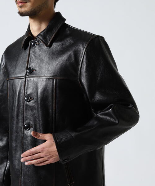 COWHIDE CARCOAT VINTAGE FINISH / カウハイド カーコート