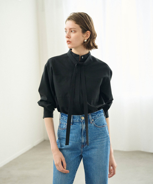 ウォッシャブル2WAYバンドカラーシャツ【CLEAN MOTION】（シャツ