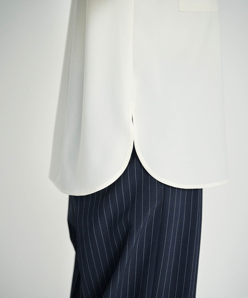 N.O.R.C（ノーク）の「ウォッシャブル2WAYバンドカラーシャツ【CLEAN MOTION】（シャツ/ブラウス・レディース・ブラック/ブラウン/オフホワイト・フリー）」の12枚目の写真