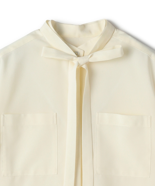 N.O.R.C ウォッシャブル2WAYバンドカラーシャツ ブラウン ウォッシャブル2WAYバンドカラーシャツ【CLEAN MOTION】（シャツ