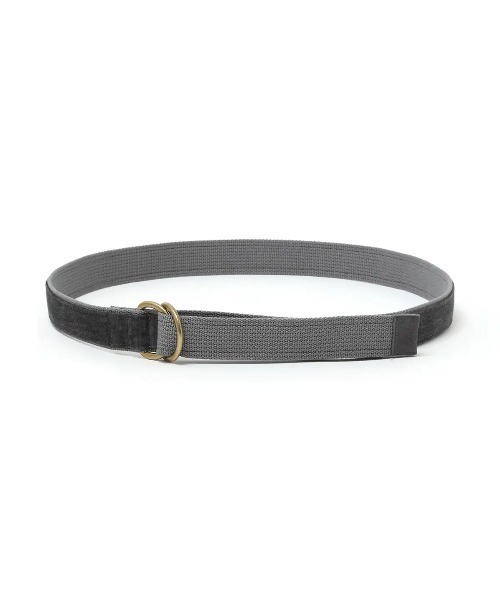 hobo（ホーボー）の「【hobo / ホーボー】 DOUBLE RING BELT PIG SUEDE（ベルト・メンズ・ダークブラウン/グリーン/チャコール/オレンジ・FREE）」の2枚目の写真