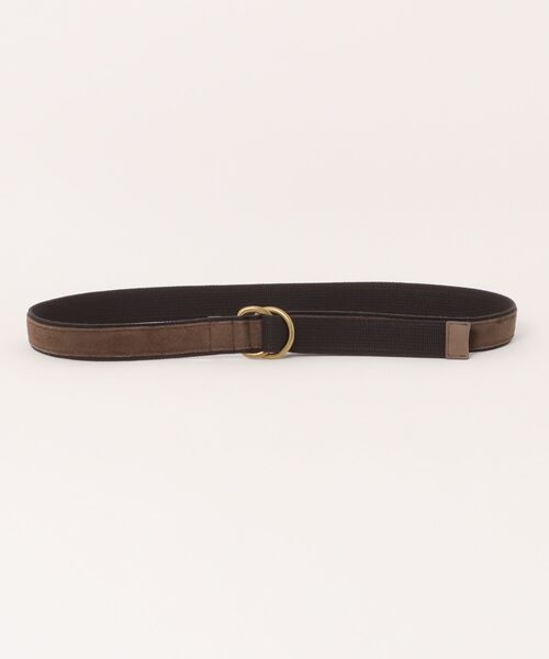 hobo（ホーボー）の「【hobo / ホーボー】 DOUBLE RING BELT PIG SUEDE（ベルト・メンズ・ダークブラウン/グリーン/チャコール/オレンジ・FREE）」の7枚目の写真