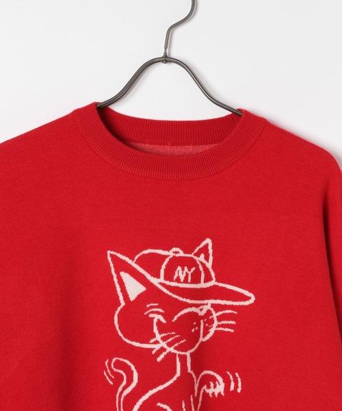 GEORGE'S（ジョージズ）の「アニマルジャガードプルオーバー（ニット/セーター・メンズ・ホワイト/レッド/パープル・MEDIUM/LARGE）」の8枚目の写真