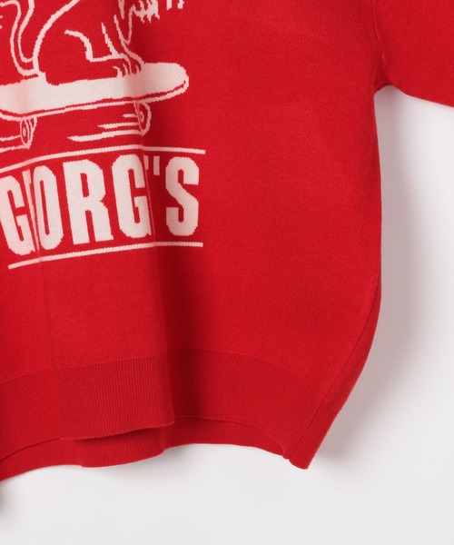 GEORGE'S（ジョージズ）の「アニマルジャガードプルオーバー（ニット/セーター・メンズ・ホワイト/レッド/パープル・MEDIUM/LARGE）」の11枚目の写真