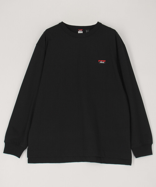 NANGA(ナンガ)の「NANGA/ナンガ E H BOX LOGO EMBROIDERY L/S T(Tシャツ/カットソー・メンズ・グレー/ブラック/ホワイト/グリーン・SMALL/MEDIUM/LARGE/X-LARGE)」の2枚目の写真
