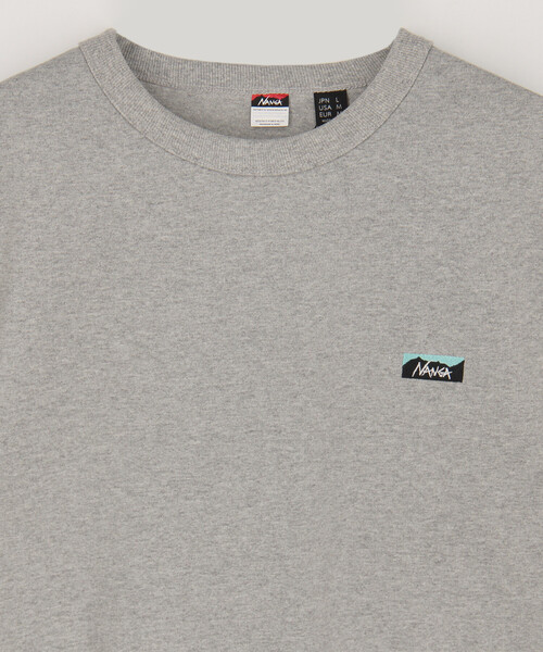 NANGA(ナンガ)の「NANGA/ナンガ E H BOX LOGO EMBROIDERY L/S T(Tシャツ/カットソー・メンズ・グレー/ブラック/ホワイト/グリーン・SMALL/MEDIUM/LARGE/X-LARGE)」の8枚目の写真
