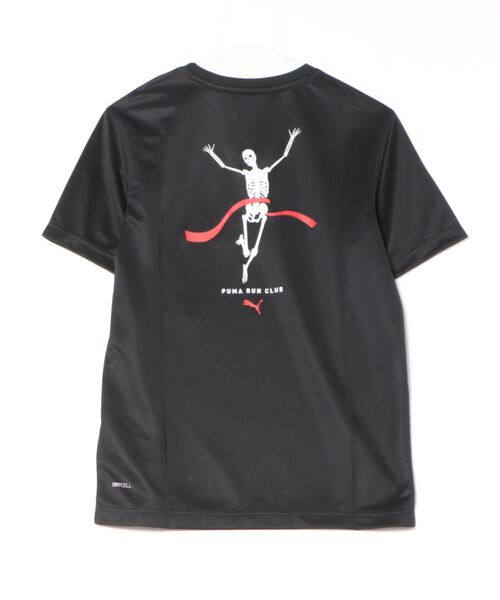 PUMA（プーマ）の「《PUMA》M RUN GRAPHIC ﾒｯｼｭ Tｼｬ（Tシャツ/カットソー・メンズ・ブラック・L/M/S/XL）」の2枚目の写真