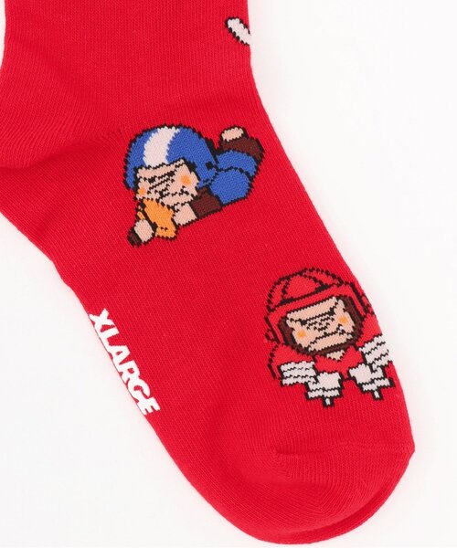 XLARGE KIDS(エクストララージキッズ)の「スポーツファニーゴリラクルーソックス(ソックス/靴下・キッズ・レッド/イエロー/ネイビー・13-15cm/15-17cm/17-19cm/19-21cm)」の7枚目の写真
