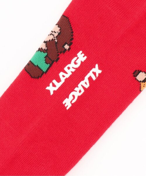 XLARGE KIDS(エクストララージキッズ)の「スポーツファニーゴリラクルーソックス(ソックス/靴下・キッズ・レッド/イエロー/ネイビー・13-15cm/15-17cm/17-19cm/19-21cm)」の6枚目の写真