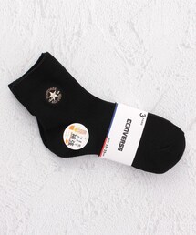 CONVERSE パッチ刺繍リブショート クルーソックス 3P
