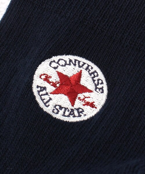 CONVERSE（コンバース）の「◆CONVERSE パッチ刺繍リブショート クルーソックス 3P（ソックス/靴下・レディース・その他/ブラック系8・00）」の13枚目の写真