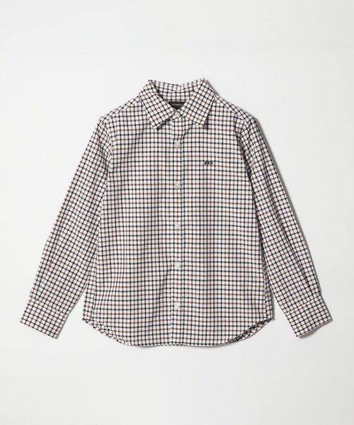 green label relaxing(グリーンレーベルリラクシング)の「チェックシャツ / キッズ 140cm-160cm(シャツ/ブラウス・キッズ・ライトブルー/ブラウン・160cm/150cm/140cm)」の4枚目の写真