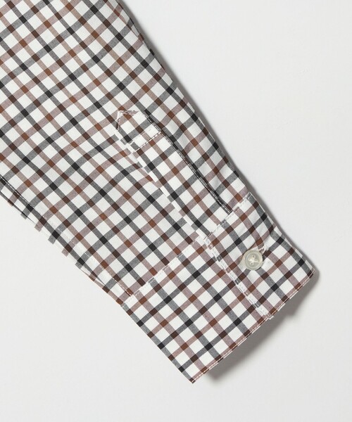 green label relaxing(グリーンレーベルリラクシング)の「チェックシャツ / キッズ 140cm-160cm(シャツ/ブラウス・キッズ・ライトブルー/ブラウン・160cm/150cm/140cm)」の7枚目の写真