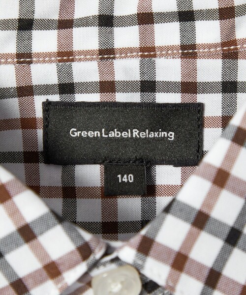green label relaxing(グリーンレーベルリラクシング)の「チェックシャツ / キッズ 140cm-160cm(シャツ/ブラウス・キッズ・ライトブルー/ブラウン・160cm/150cm/140cm)」の11枚目の写真