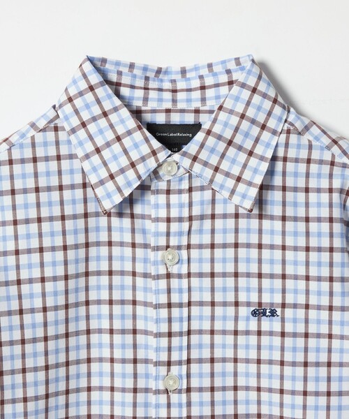 green label relaxing(グリーンレーベルリラクシング)の「チェックシャツ / キッズ 140cm-160cm(シャツ/ブラウス・キッズ・ライトブルー/ブラウン・160cm/150cm/140cm)」の14枚目の写真