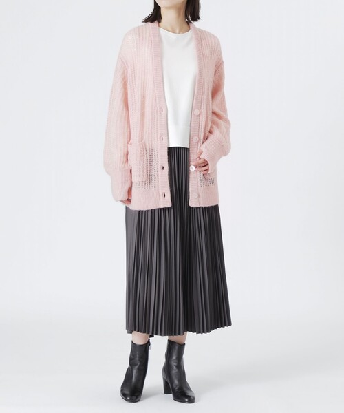 LOVELESS（ラブレス）の「メッシュニットオーバーカーディガン（カーディガン/ボレロ・レディース・オフホワイト/グリーン系その他/パープル系その他7/ピンク系その他2・36）」の22枚目の写真