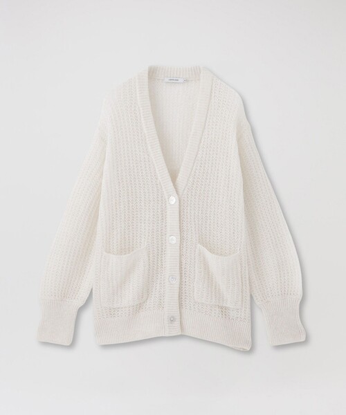 LOVELESS（ラブレス）の「メッシュニットオーバーカーディガン（カーディガン/ボレロ・レディース・オフホワイト/グリーン系その他/パープル系その他7/ピンク系その他2・36）」の13枚目の写真