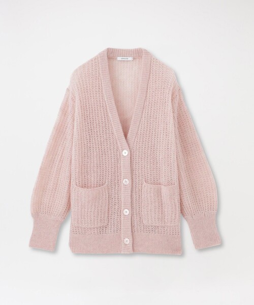 LOVELESS（ラブレス）の「メッシュニットオーバーカーディガン（カーディガン/ボレロ・レディース・オフホワイト/グリーン系その他/パープル系その他7/ピンク系その他2・36）」の16枚目の写真