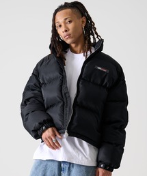 FUBU（ フブ）の「FUBU フブ ロゴ ワッペン ショート丈 長袖 ナイロン 中綿 ジャケット ジャンパー（ダウンジャケット/コート）」