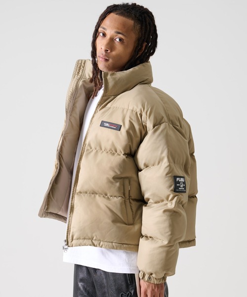 FUBU( フブ)の「FUBU フブ ロゴ ワッペン ショート丈 長袖 ナイロン 中綿 ジャケット ジャンパー(ダウンジャケット/コート・メンズ・オレンジ/ネイビー/ベージュ/ブラック・M/L/XL/XXL)」の15枚目の写真