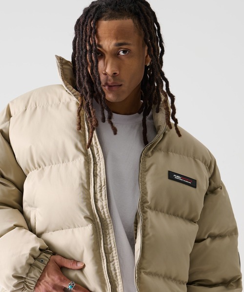 FUBU( フブ)の「FUBU フブ ロゴ ワッペン ショート丈 長袖 ナイロン 中綿 ジャケット ジャンパー(ダウンジャケット/コート・メンズ・オレンジ/ネイビー/ベージュ/ブラック・M/L/XL/XXL)」の14枚目の写真