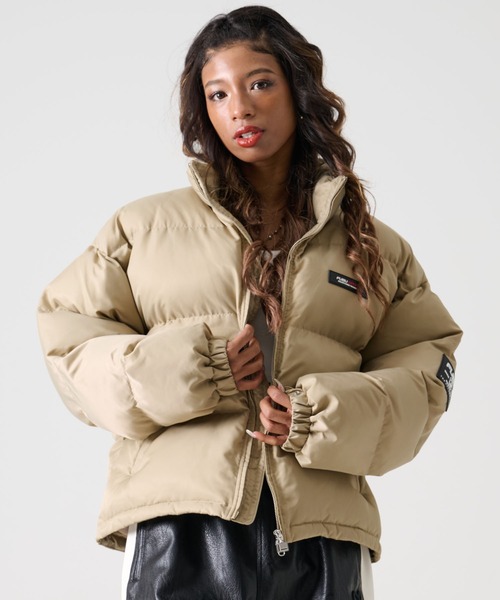 FUBU( フブ)の「FUBU フブ ロゴ ワッペン ショート丈 長袖 ナイロン 中綿 ジャケット ジャンパー(ダウンジャケット/コート・メンズ・オレンジ/ネイビー/ベージュ/ブラック・M/L/XL/XXL)」の18枚目の写真