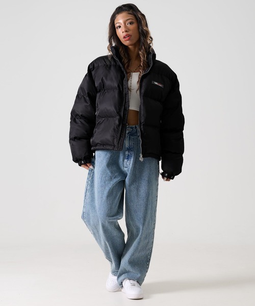 FUBU( フブ)の「FUBU フブ ロゴ ワッペン ショート丈 長袖 ナイロン 中綿 ジャケット ジャンパー(ダウンジャケット/コート・メンズ・オレンジ/ネイビー/ベージュ/ブラック・M/L/XL/XXL)」の13枚目の写真