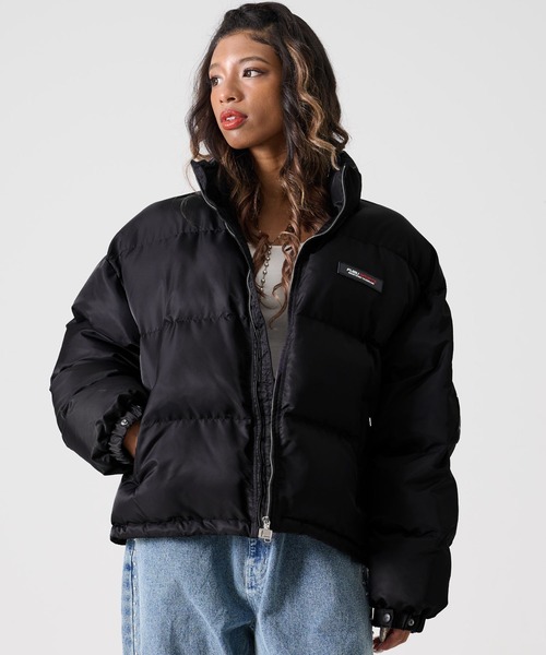 FUBU( フブ)の「FUBU フブ ロゴ ワッペン ショート丈 長袖 ナイロン 中綿 ジャケット ジャンパー(ダウンジャケット/コート・メンズ・オレンジ/ネイビー/ベージュ/ブラック・M/L/XL/XXL)」の12枚目の写真