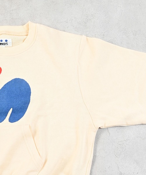 MARKEY'S（マーキーズ）の「カンガルーポッケトレーナー（スウェット・キッズ・ブラウン/ブルー/オフホワイト/杢グレー・80/90/95/100/110/120/130/140/150）」の20枚目の写真