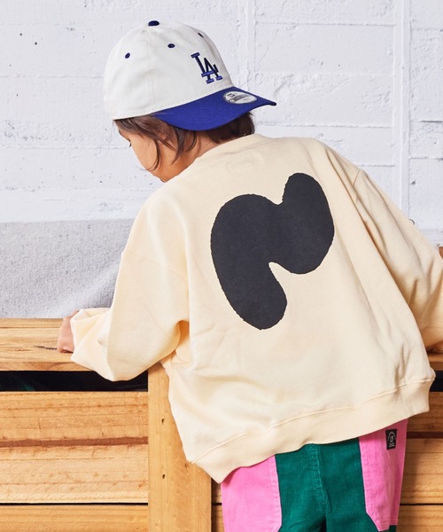 MARKEY'S（マーキーズ）の「カンガルーポッケトレーナー（スウェット・キッズ・ブラウン/ブルー/オフホワイト/杢グレー・80/90/95/100/110/120/130/140/150）」の11枚目の写真