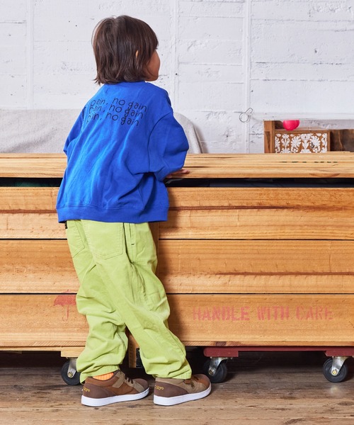 MARKEY'S（マーキーズ）の「カンガルーポッケトレーナー（スウェット・キッズ・ブラウン/ブルー/オフホワイト/杢グレー・80/90/95/100/110/120/130/140/150）」の21枚目の写真