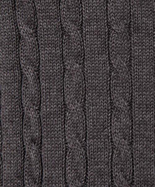 SOELA(ソエラ)の「胸刺繍金ボタンケーブルニットカーディガン/A(カーディガン/ボレロ・レディース・ライトグレー/ネイビー/ブラック/チャコールグレー・M)」の10枚目の写真