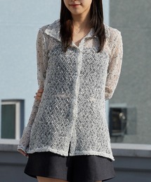 AO2 | ネップメッシュスリムシルエットシャツカーディガン(カーディガン/ボレロ)