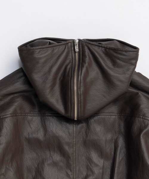 PRANK PROJECT フェイクレザートラックブルゾン  ブルー PRANK PROJECT フェイクレザートラックブルゾン ブルー PRANK PROJECT