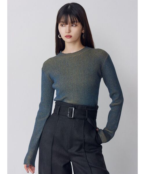 MURUA(ムルーア)の「ネップツイードワイドパンツ(スラックス・レディース・ブラック/グレー・1/2)」の15枚目の写真