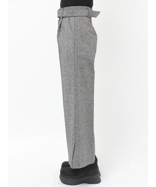 MURUA(ムルーア)の「ネップツイードワイドパンツ(スラックス・レディース・ブラック/グレー・1/2)」の17枚目の写真