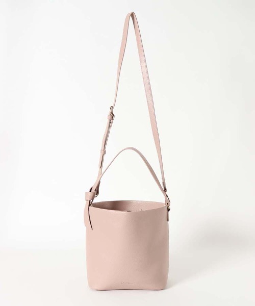 Bleu Bleuet（ブルーブルーエ）の「2WAYしぼりバケツバッグ（ショルダーバッグ・レディース・ベージュ/アイボリー/ブラック・FREE）」の2枚目の写真